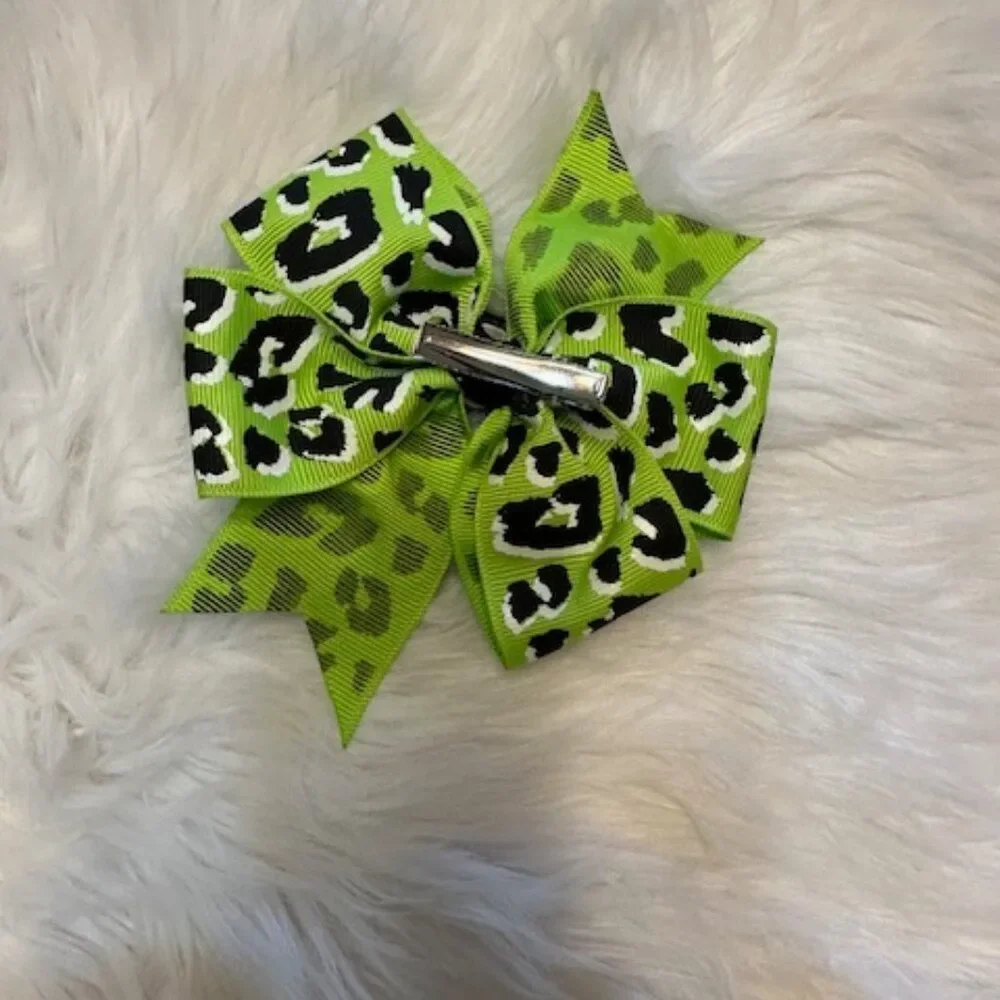 Lime Green Cheetah 4 1/2